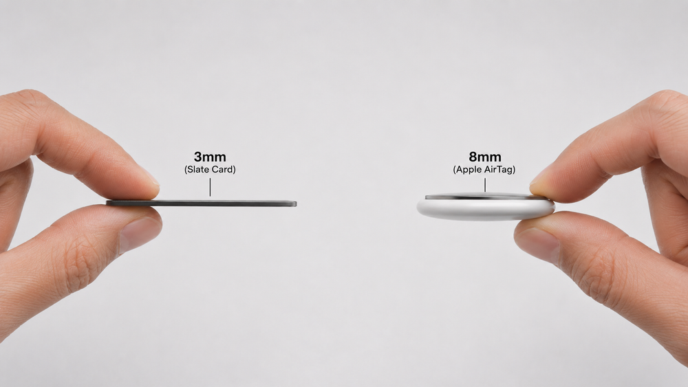 Thin enough to forget. Useful when you need it.