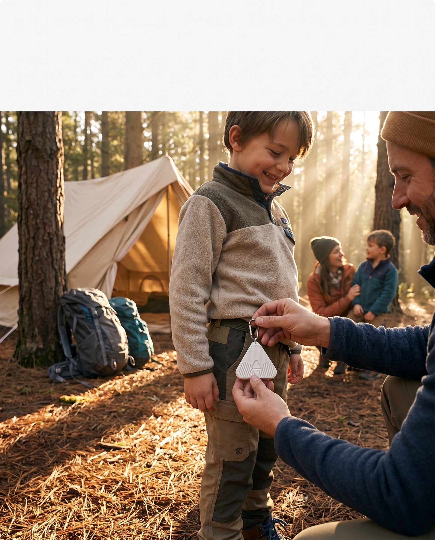 Slate Signal in use: Family camping